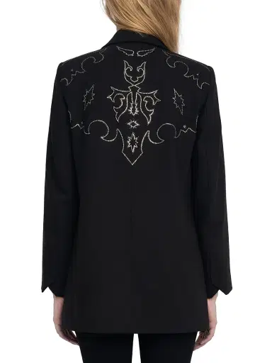 Zadig & Voltaire Women's Viva Embellished Blazer - Black - Size XL | Thumbnail 4