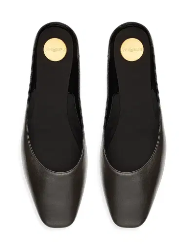 Saint Laurent Women's Lido Slip-ons in Smooth Leather - Eagle Brown | Thumbnail 3
