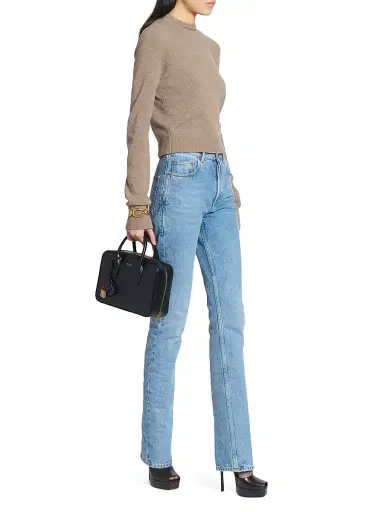 Saint Laurent Women's Sac De Jour Bauletto Bag - Black | Thumbnail 2 Saint Laurent Women's Sac De Jour Bauletto Bag - Black | Thumbnail 2