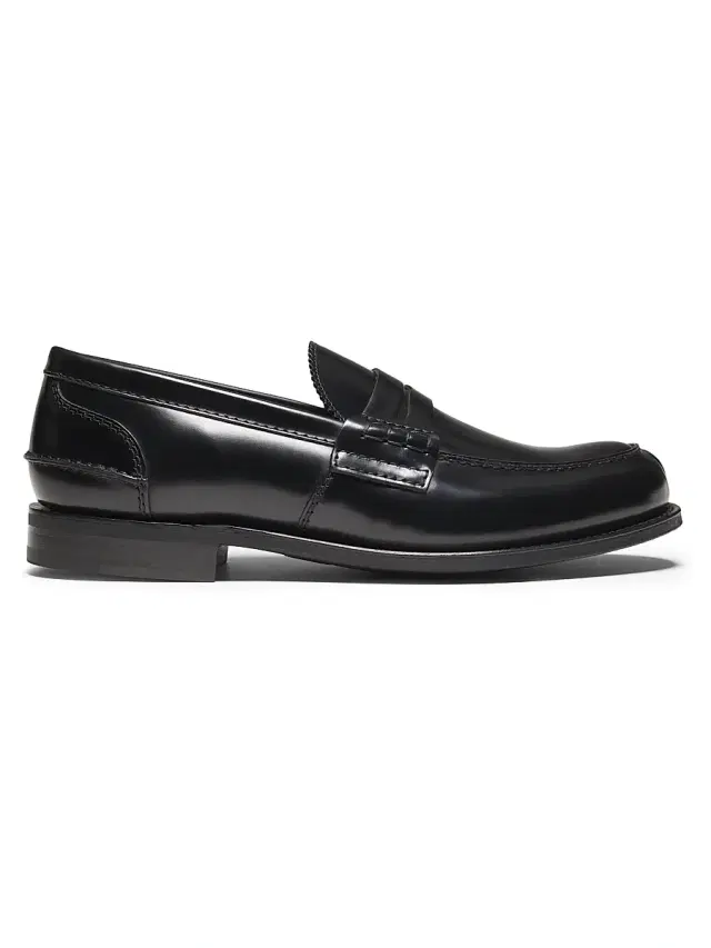 Men's Pembrey Leather Loafers - Black