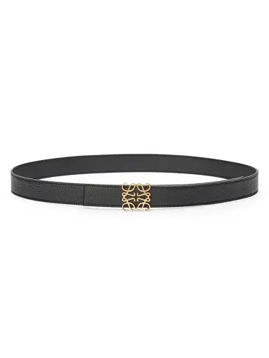 Loewe Women's Anagram Reversible Leather Belt - Black Gold - Size Small | Thumbnail 1