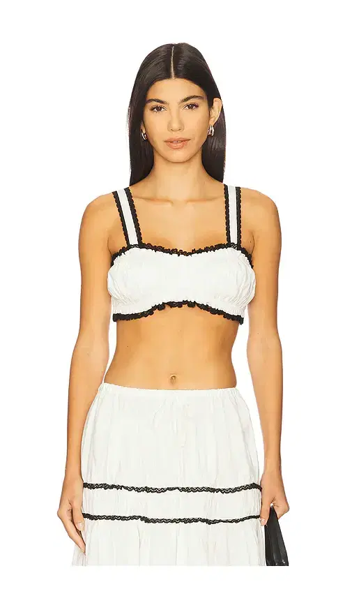 WeWoreWhat Ruched Crop Top