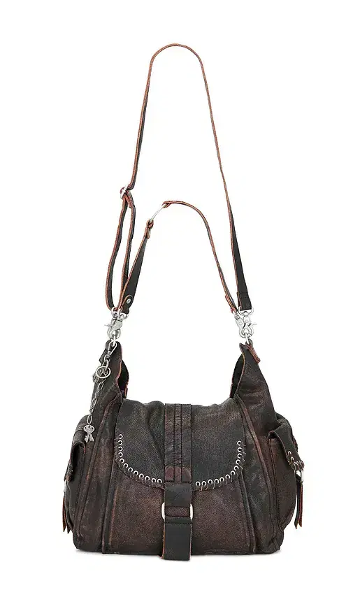 Free People x We The Free Leigh Distressed Hobo Bag