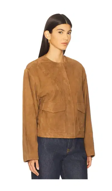 St. Agni Suede Utility Cocoon Bomber | Thumbnail 2