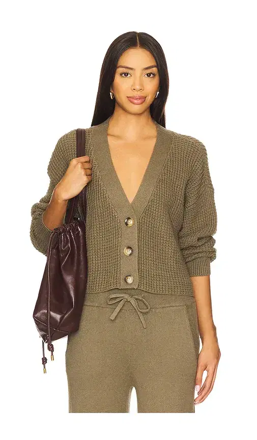 Recycled Sweater Cropped Cardigan