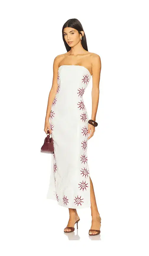 The Wolf Gang Sueno Strapless Maxi Dress