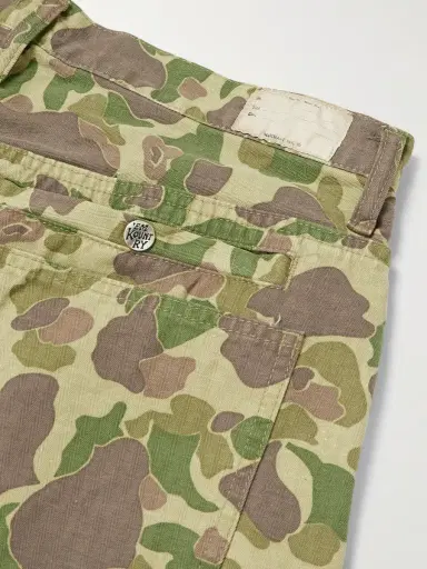KAPITAL Wide-Leg Camouflage-Print Herringbone Cotton Trousers - Men | Thumbnail 5 KAPITAL Wide-Leg Camouflage-Print Herringbone Cotton Trousers - Men | Thumbnail 5