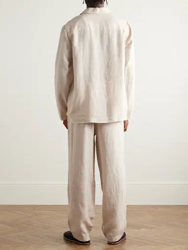 Derek Rose Sicily 1 Linen Pyjama Set - Men | Thumbnail 4