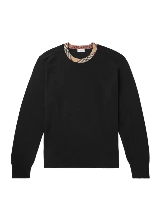 Burberry Checked Jacquard-Trimmed Wool Sweater - Men