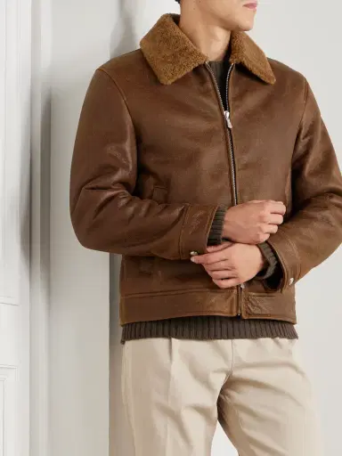 ELEVENTY Slim-Fit Shearling Jacket - Men | Thumbnail 3 ELEVENTY Slim-Fit Shearling Jacket - Men | Thumbnail 3