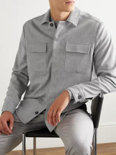 ELEVENTY Wool-Blend Overshirt - Men | Thumbnail 3 ELEVENTY Wool-Blend Overshirt - Men | Thumbnail 3