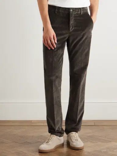 ELEVENTY Straight-Leg Stretch Cotton and Modal-Blend Corduroy Trousers - Men | Thumbnail 3 ELEVENTY Straight-Leg Stretch Cotton and Modal-Blend Corduroy Trousers - Men | Thumbnail 3