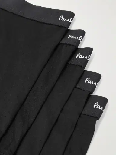 Paul Smith Five-Pack Stretch Organic Cotton-Jersey Boxer Briefs - Men | Thumbnail 2 Paul Smith Five-Pack Stretch Organic Cotton-Jersey Boxer Briefs - Men | Thumbnail 2