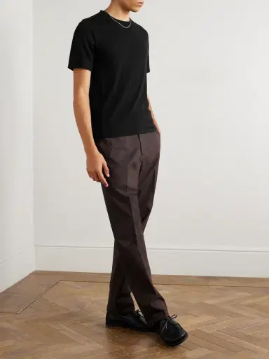 Saman Amel Straight-Leg Cotton-Blend Trousers - Men | Thumbnail 2