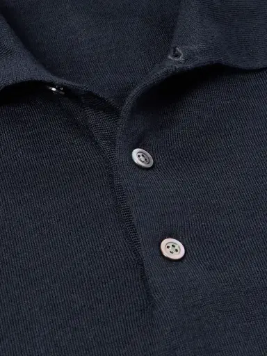 Saman Amel Slim-Fit Wool Polo Shirt - Men | Thumbnail 5
