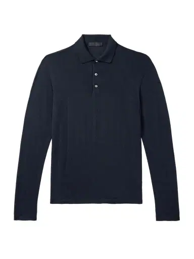Saman Amel Slim-Fit Wool Polo Shirt - Men | Thumbnail 1