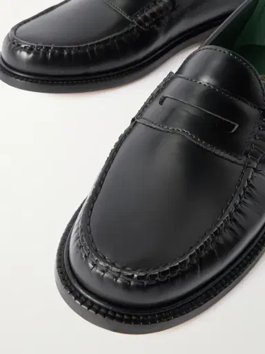 Vinny's Yardee Polished-Leather Penny Loafers - Men | Thumbnail 5