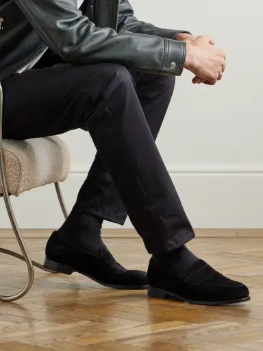 MORJAS Suede Penny Loafers - Men | Thumbnail 2 MORJAS Suede Penny Loafers - Men | Thumbnail 2