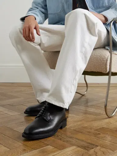 MORJAS The Plain Toe Leather Derby Shoes - Men | Thumbnail 2