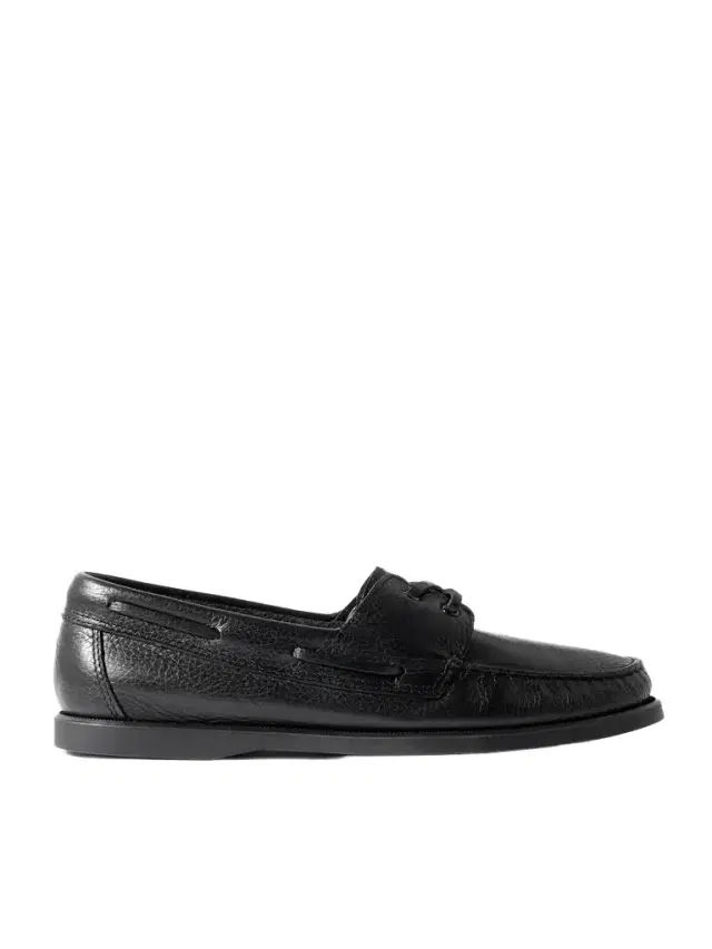 Full-Grain Leather Boat Shoes - Men