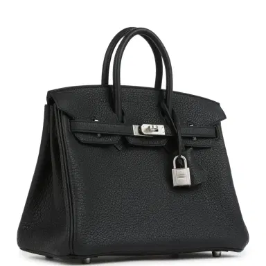 HERMÈS Hermes Birkin 25 Black Togo Brushed Palladium Hardware | Thumbnail 2 HERMÈS Hermes Birkin 25 Black Togo Brushed Palladium Hardware | Thumbnail 2