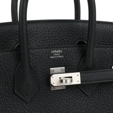HERMÈS Hermes Birkin 25 Black Togo Brushed Palladium Hardware | Thumbnail 7 HERMÈS Hermes Birkin 25 Black Togo Brushed Palladium Hardware | Thumbnail 7