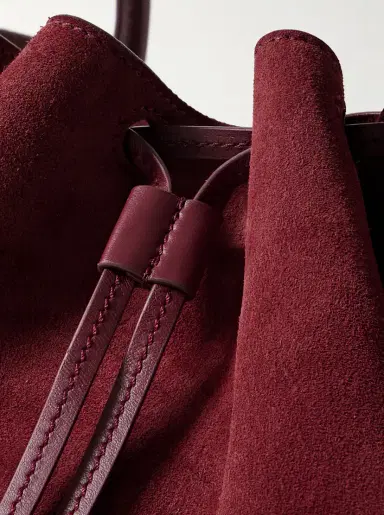 Proenza Schouler Large Leather-trimmed Ruched Suede Tote | Thumbnail 4 Proenza Schouler Large Leather-trimmed Ruched Suede Tote | Thumbnail 4
