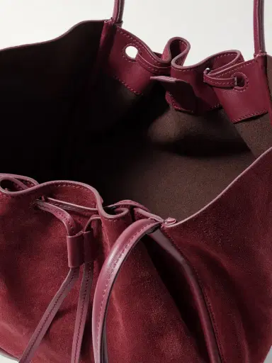 Proenza Schouler Large Leather-trimmed Ruched Suede Tote | Thumbnail 5 Proenza Schouler Large Leather-trimmed Ruched Suede Tote | Thumbnail 5