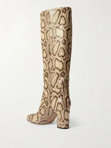 Paris Texas Lavinia Snake-effect Leather Knee-boots | Thumbnail 3