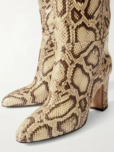 Paris Texas Lavinia Snake-effect Leather Knee-boots | Thumbnail 4