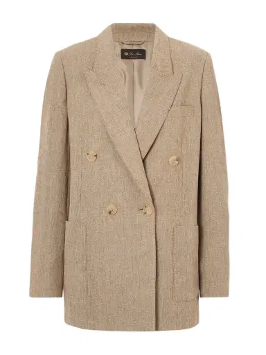 Loro Piana Double-breasted Linen Blazer | Thumbnail 1