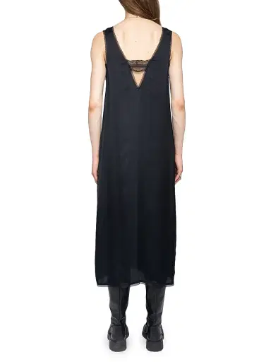 Zadig & Voltaire Women's Renzo Satin V-Neck Slip Dress | Thumbnail 4 Zadig & Voltaire Women's Renzo Satin V-Neck Slip Dress | Thumbnail 4