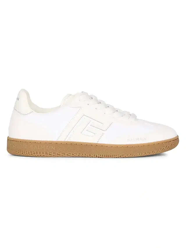 Women's Swan Leather & Suede Low-Top Sneakers - Blanc