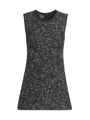 Giambattista Valli Women's Wool-Blend Tweed Minidress - Black - Size 8 | Thumbnail 1 Giambattista Valli Women's Wool-Blend Tweed Minidress - Black - Size 8 | Thumbnail 1