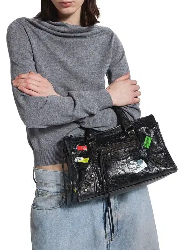Balenciaga Women's Le City Tote Bag - Black | Thumbnail 3