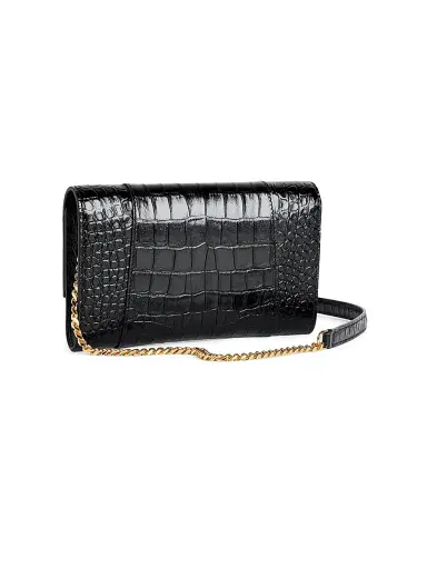 Balenciaga Women's Hourglass Wallet on Chain - Black | Thumbnail 6