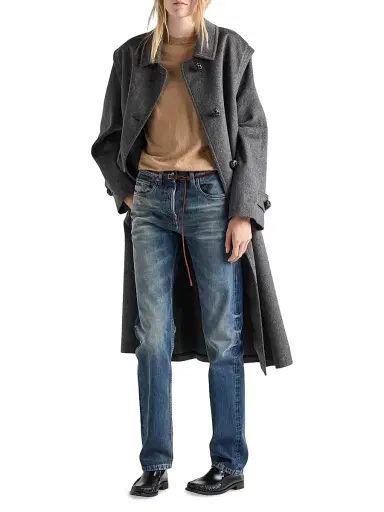 Prada Women's Cashmere Crewneck Sweater - Brown - Size 10 | Thumbnail 5 Prada Women's Cashmere Crewneck Sweater - Brown - Size 10 | Thumbnail 5
