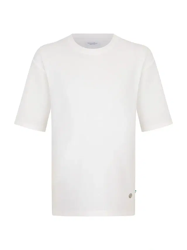 Men's Cotton and Silk Blend T-Shirt - White