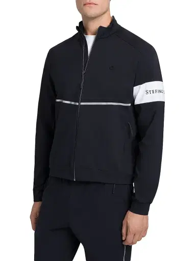 Stefano Ricci Men's Luxury Running Blouson - Navy | Thumbnail 1