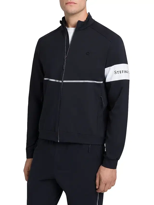 Men's Luxury Running Blouson - Navy