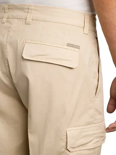 Stefano Ricci Men's Cotton Blend Sports Trousers - Light Beige - Size 40 | Thumbnail 4