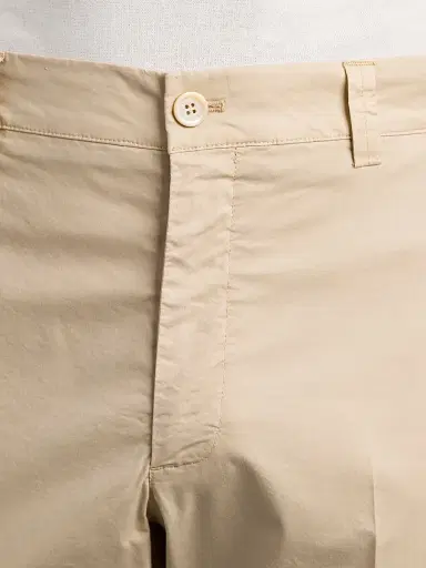 Stefano Ricci Men's Cotton Blend Sports Trousers - Light Beige - Size 40 | Thumbnail 5