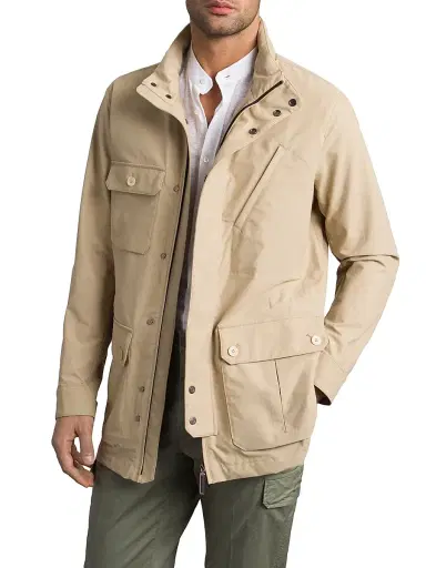Stefano Ricci Men's Cotton Blend Field Jacket - | Thumbnail 2