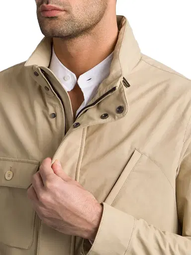Stefano Ricci Men's Cotton Blend Field Jacket - | Thumbnail 4