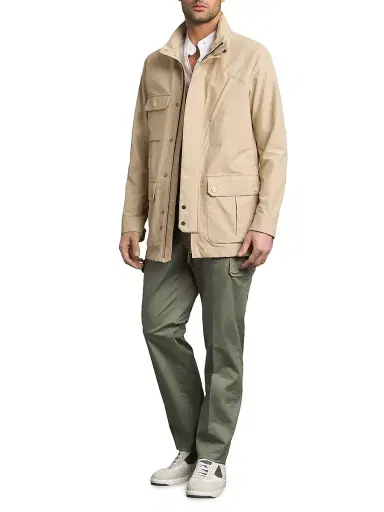 Stefano Ricci Men's Cotton Blend Field Jacket - | Thumbnail 8