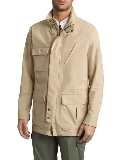 Stefano Ricci Men's Cotton Blend Field Jacket - | Thumbnail 1