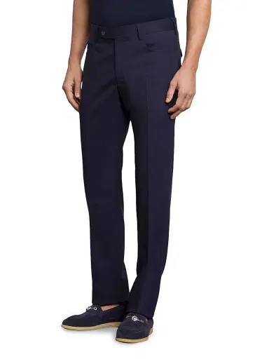 Stefano Ricci Men's Classic Tailored Sartorial Trousers | Thumbnail 2