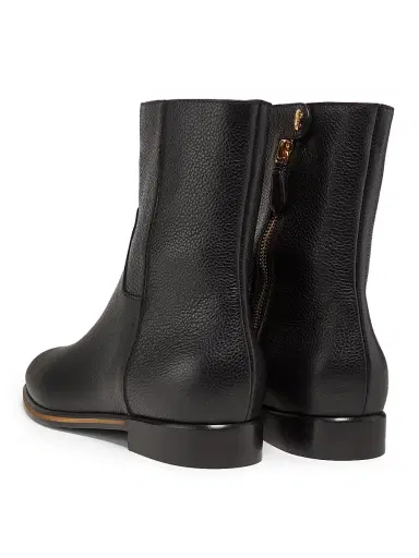 Pollini Women's Ascot Leather Ankle Boots - Black - Size 9.5 | Thumbnail 3 Pollini Women's Ascot Leather Ankle Boots - Black - Size 9.5 | Thumbnail 3