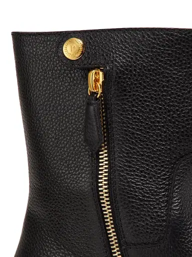 Pollini Women's Ascot Leather Ankle Boots - Black - Size 9.5 | Thumbnail 5 Pollini Women's Ascot Leather Ankle Boots - Black - Size 9.5 | Thumbnail 5