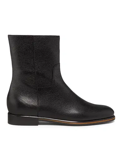 Pollini Women's Ascot Leather Ankle Boots - Black - Size 9.5 | Thumbnail 1 Pollini Women's Ascot Leather Ankle Boots - Black - Size 9.5 | Thumbnail 1